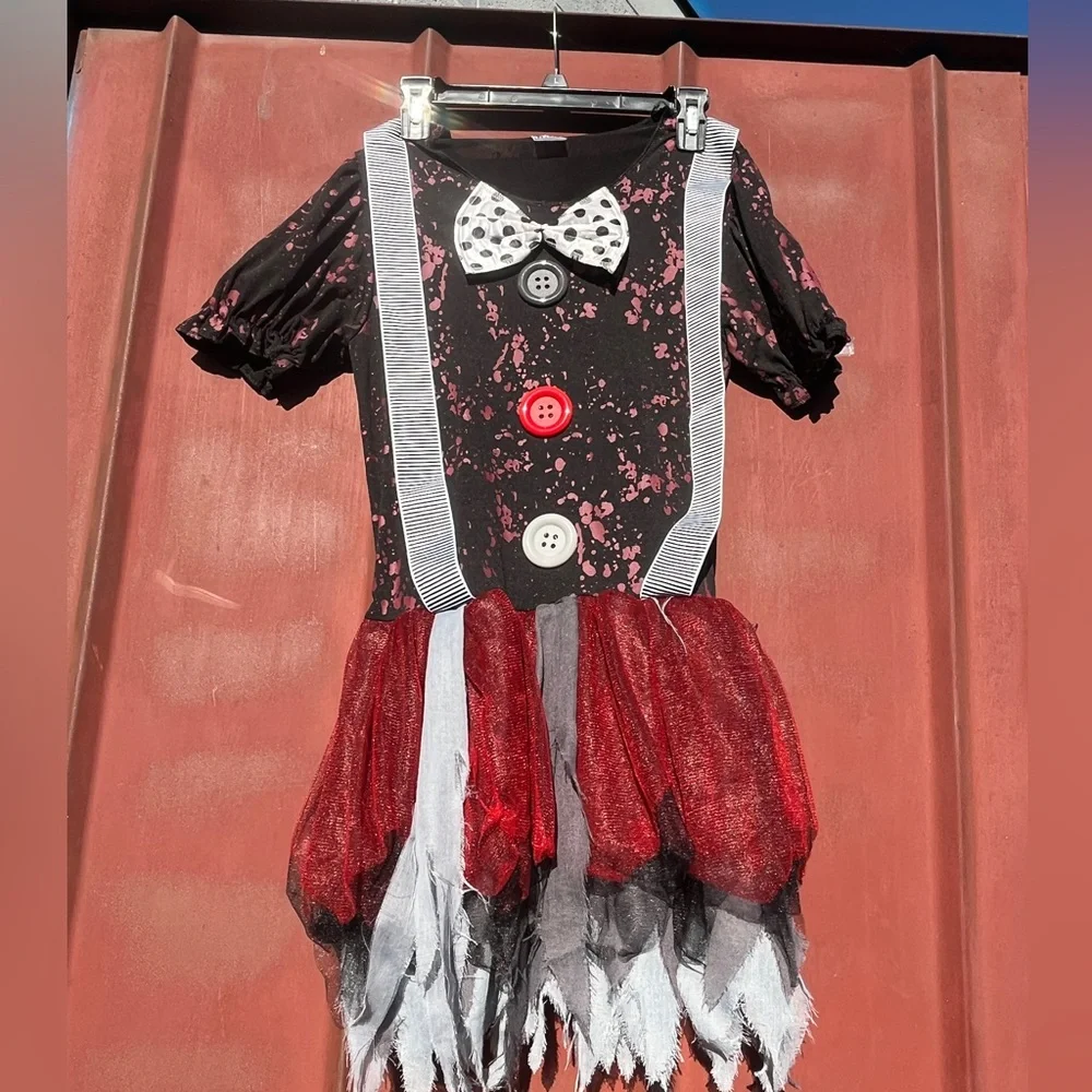 Adult Horror Clown Costume Size M USED JUST DRESS - Picture 2 of 9